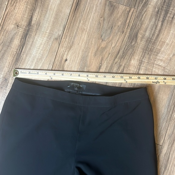 Lafayette 148 New York Slim Black Pants Women’s 8 Bleeker Stretch Dress Trousers - Picture 3 of 10